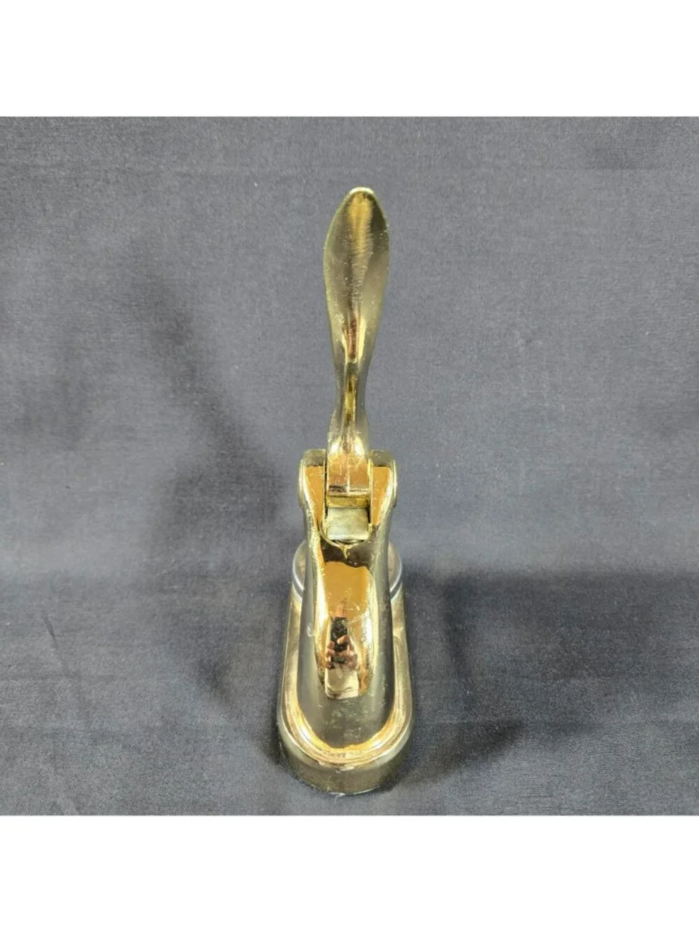 Vintage Star Case Lever Brass Seal Embosser Library Stamp Hong Kong